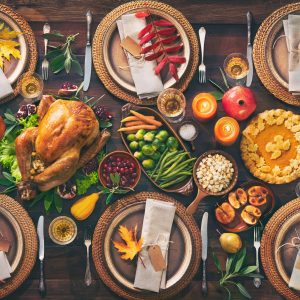 Thanksgiving celebration traditional dinner