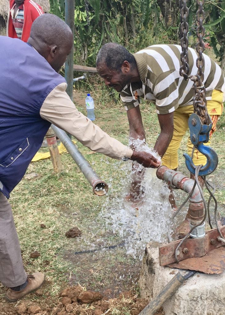 solar powered water well, Maji, Ethiopia
